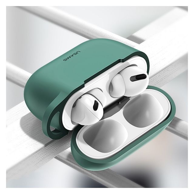 USAMS Protective TPU Cover for AirPods Pro / Green