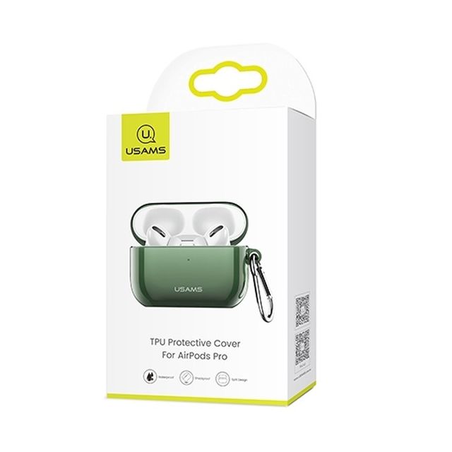 USAMS Protective Cover for AirPods Pro / green