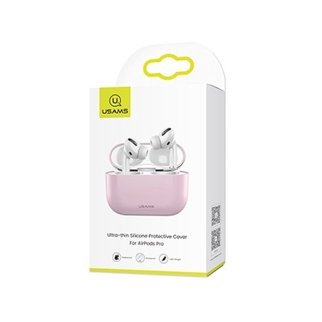 USAMS Ultra-thin TPU Cover for AirPods Pro / Pink