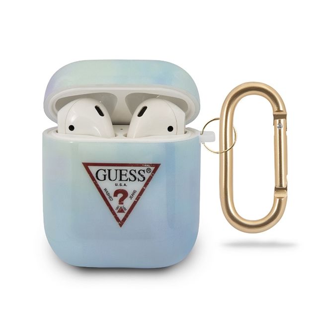 Guess Tie & Dye Series AirPods Cover/ blue