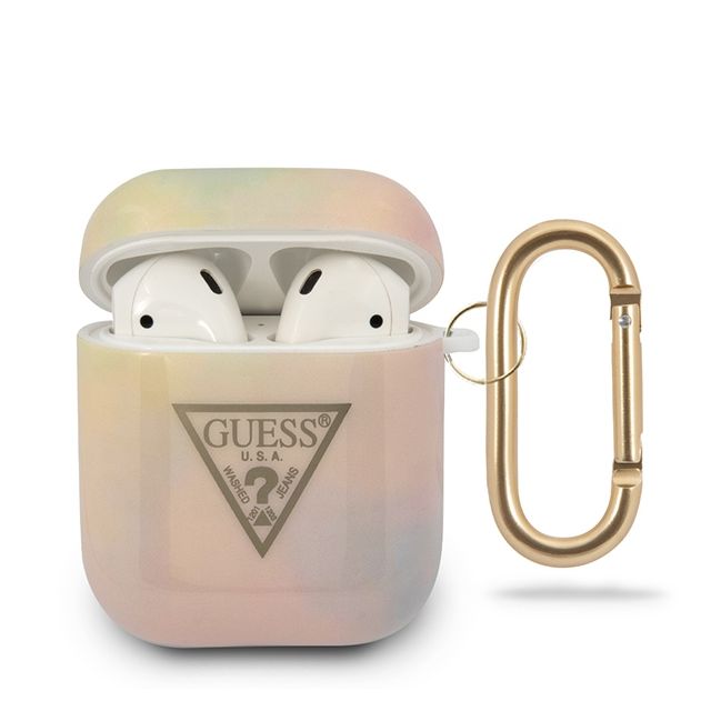 Guess Tie & Dye Series AirPods Cover/ pink